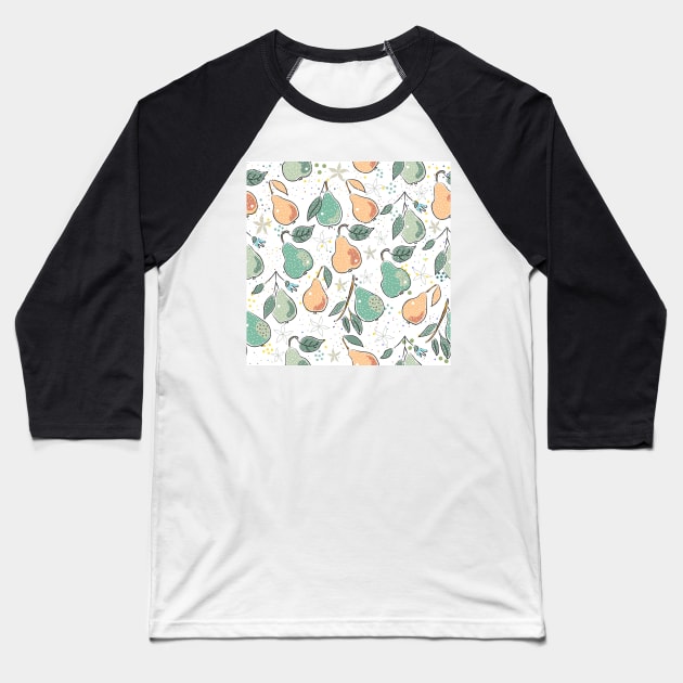 Pears Baseball T-Shirt by KristinaStellar 